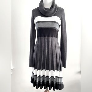 Calvin Klein Turtle Pleat Dress